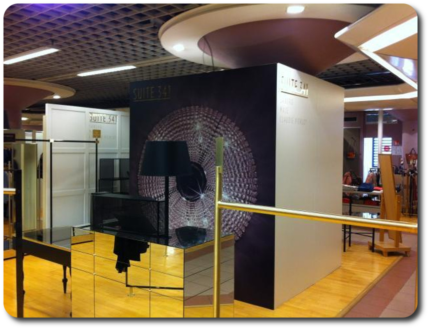 Aménagement intérieur de boutique haut de gamme